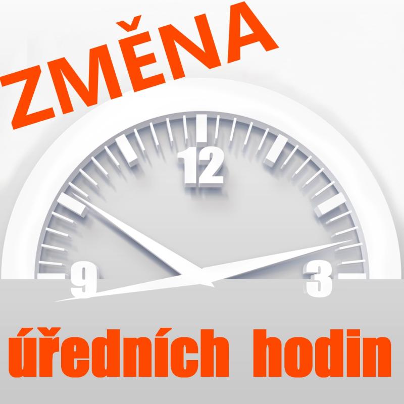 Změna úředních hodin