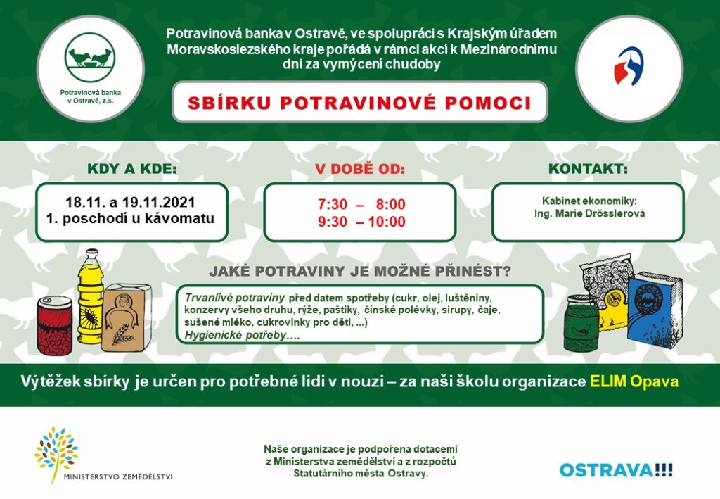 Sbírka potravinové pomoci 2021
