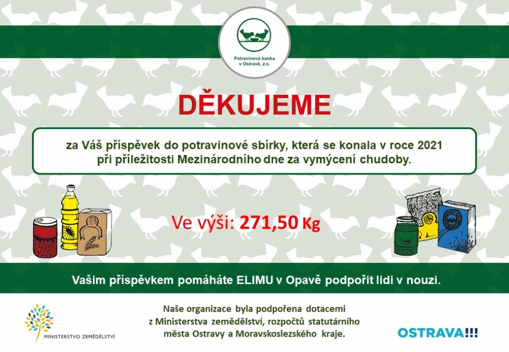 Potravinová sbírka 2021